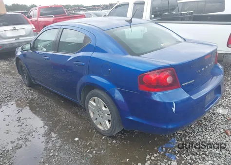 2013 Dodge Avenger Se V6 из США, поврежденный, VIN 1C3CDZAG2DN748537